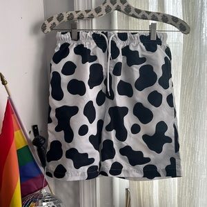 Boy cow swim trunks